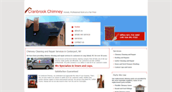 Desktop Screenshot of cranbrookchimney.com